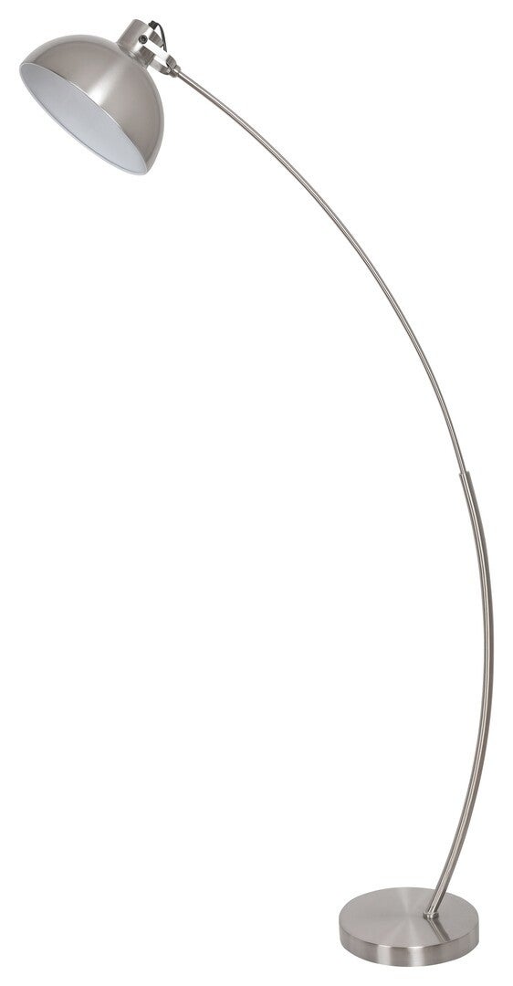 Lampa podłogowa stojąca Otto chrom satynowany-biała 1xE27x60W wym: 158 x 25 x 78 cm metal Rabalux