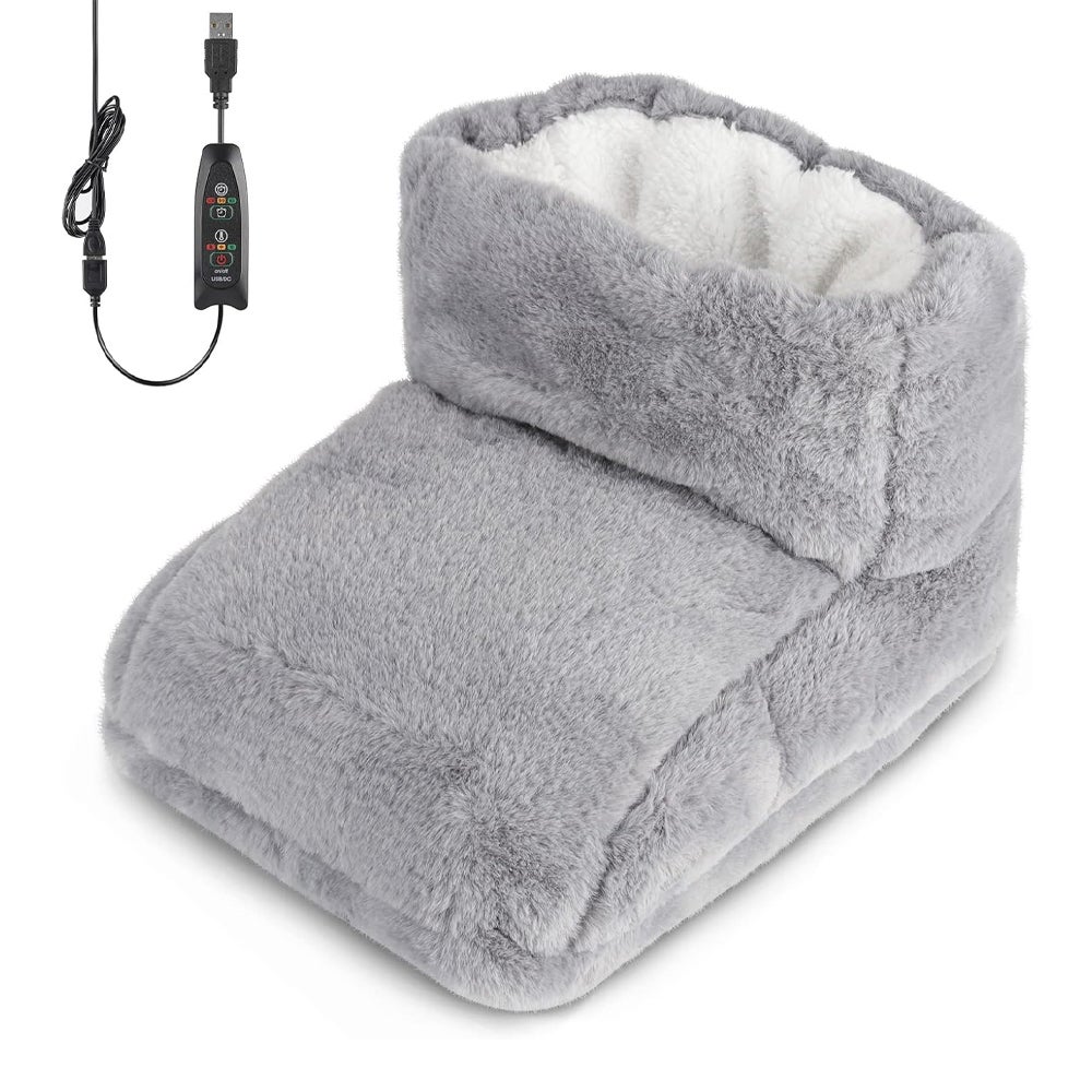 Daewoo Sweat à Capuche Chauffant Électrique Gris Oversize – 3 Niveaux Chaleur, Poche Chauffante, Lavable Machine
