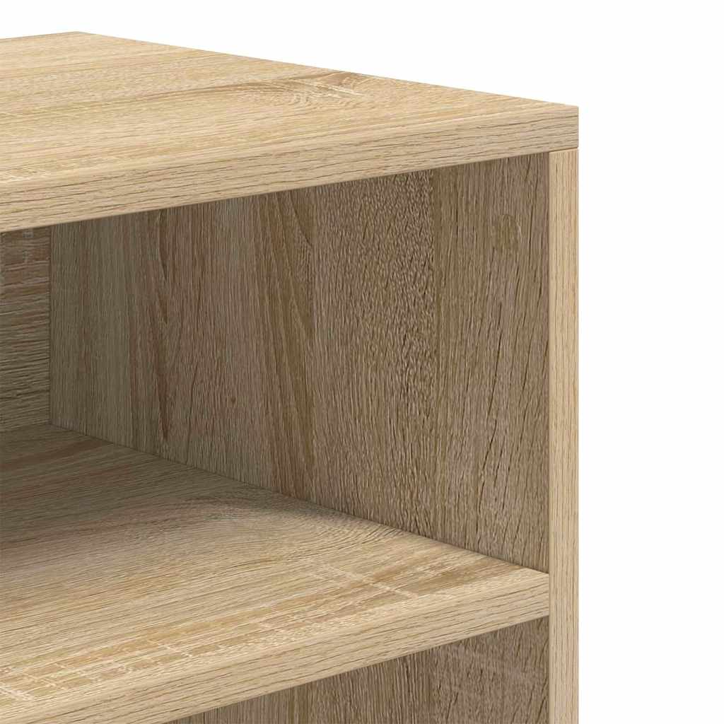 Bibliothèque pour Bureau en Bois Marron H. 71.5 x l. 60 x P. 30 cm - 7