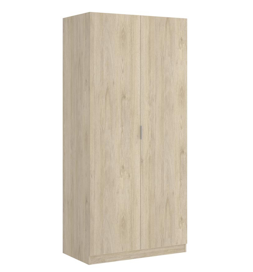 Armoire placard meuble de rangement coloris naturel Longueur 81 x