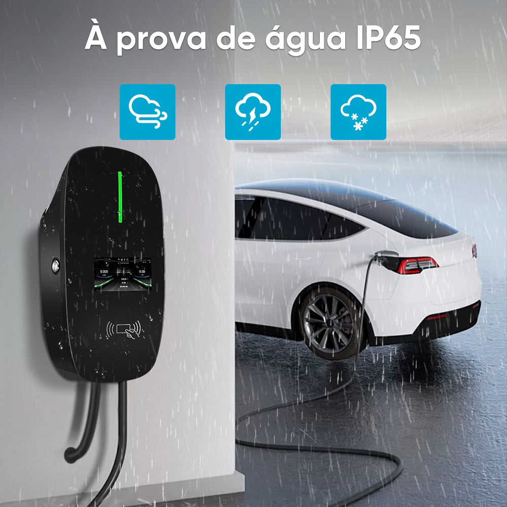 HEXINEX inteligente Wallbox de Carregamento monofásico 7 kW 32A - Tipo 2 IEC62196-2, Cabo 6m, Controlo por APP, NFC - 6