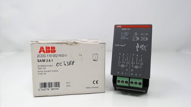 Abb sa//m 2 6 1 modulo d'uscita, 2 canali, 6a ec 438 8