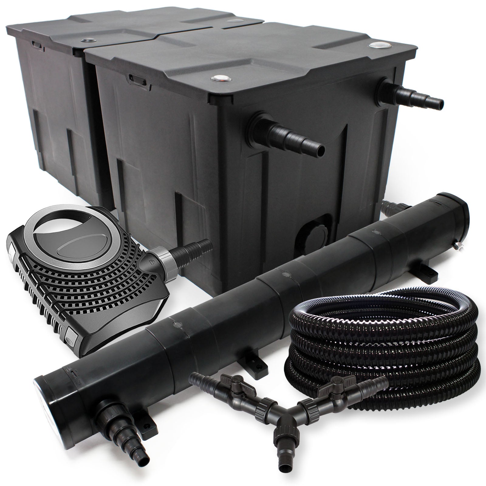 SunSun Kit Complet: CPA-30000 Filtre De Bassin à Pression Jusqu’à 60000