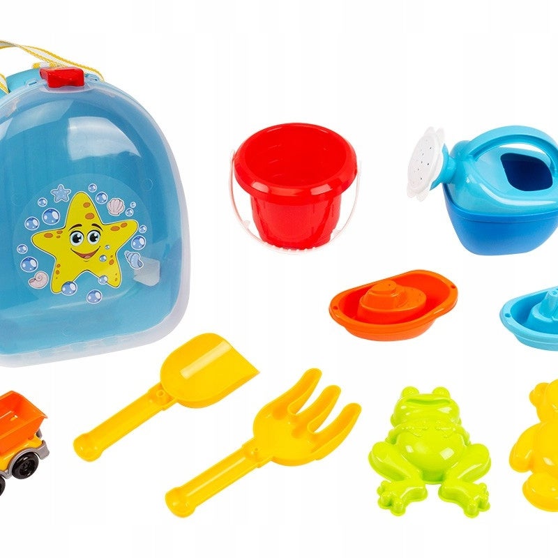 Plecak Dla Dzieci Technok Zestaw Zabawek Do Piasku 10 Sztuk 8881