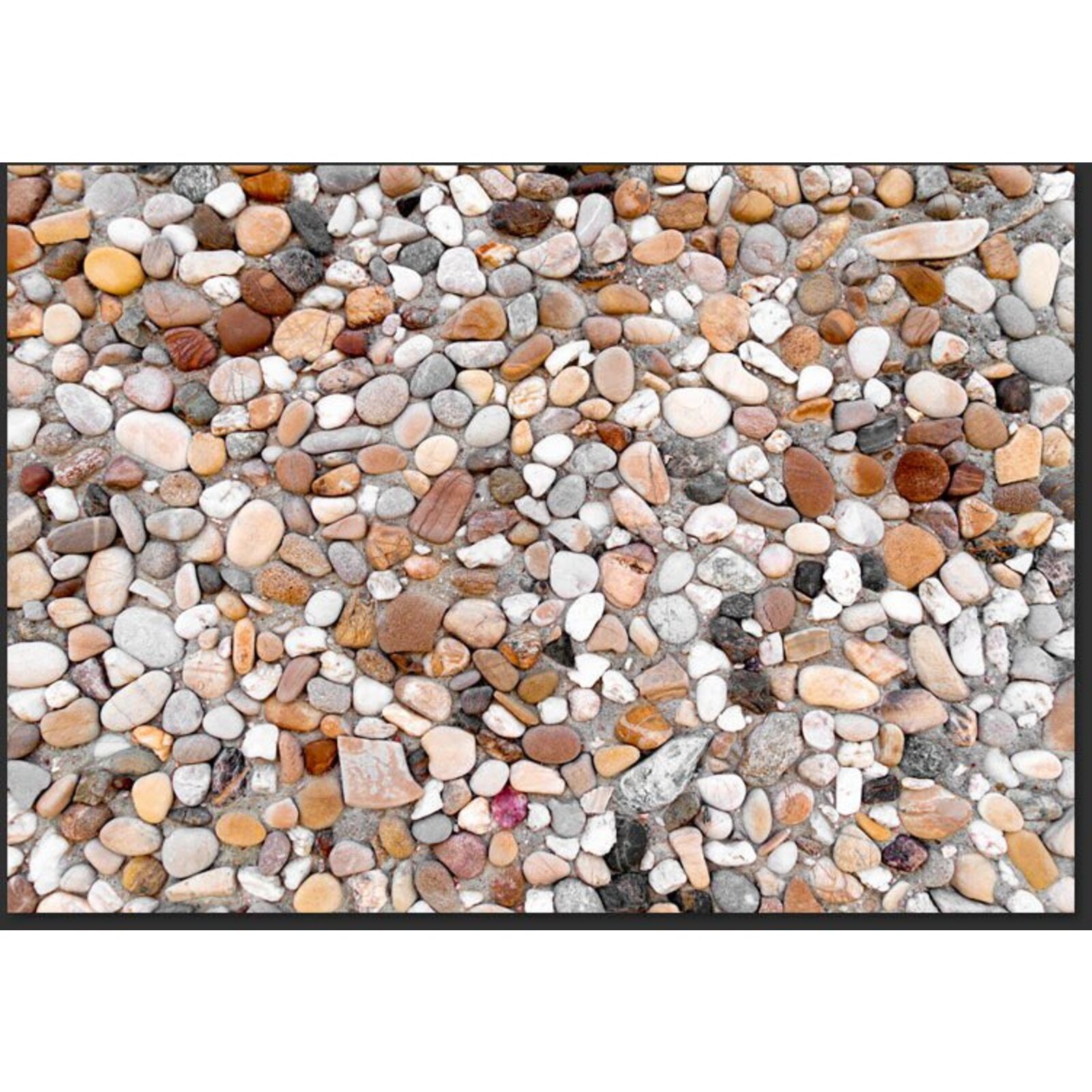 Papier peint plage de galets - 200 x 140 cm - 2