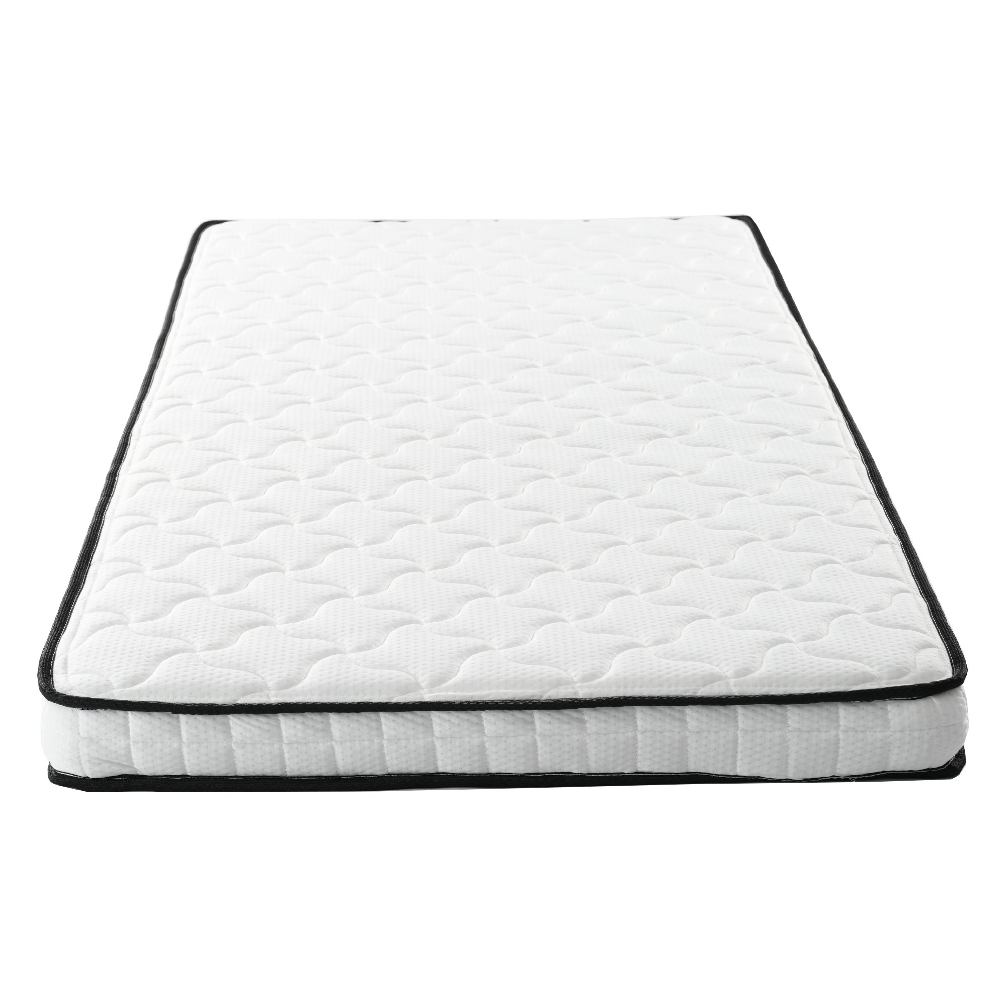 Materac kieszeniowy 90 x 190 cm - Moduły ergonomiczne i podparcie lędźwiowe, grubość 10 cm - Twardość H3 (średnio twardy) - Biały - 8