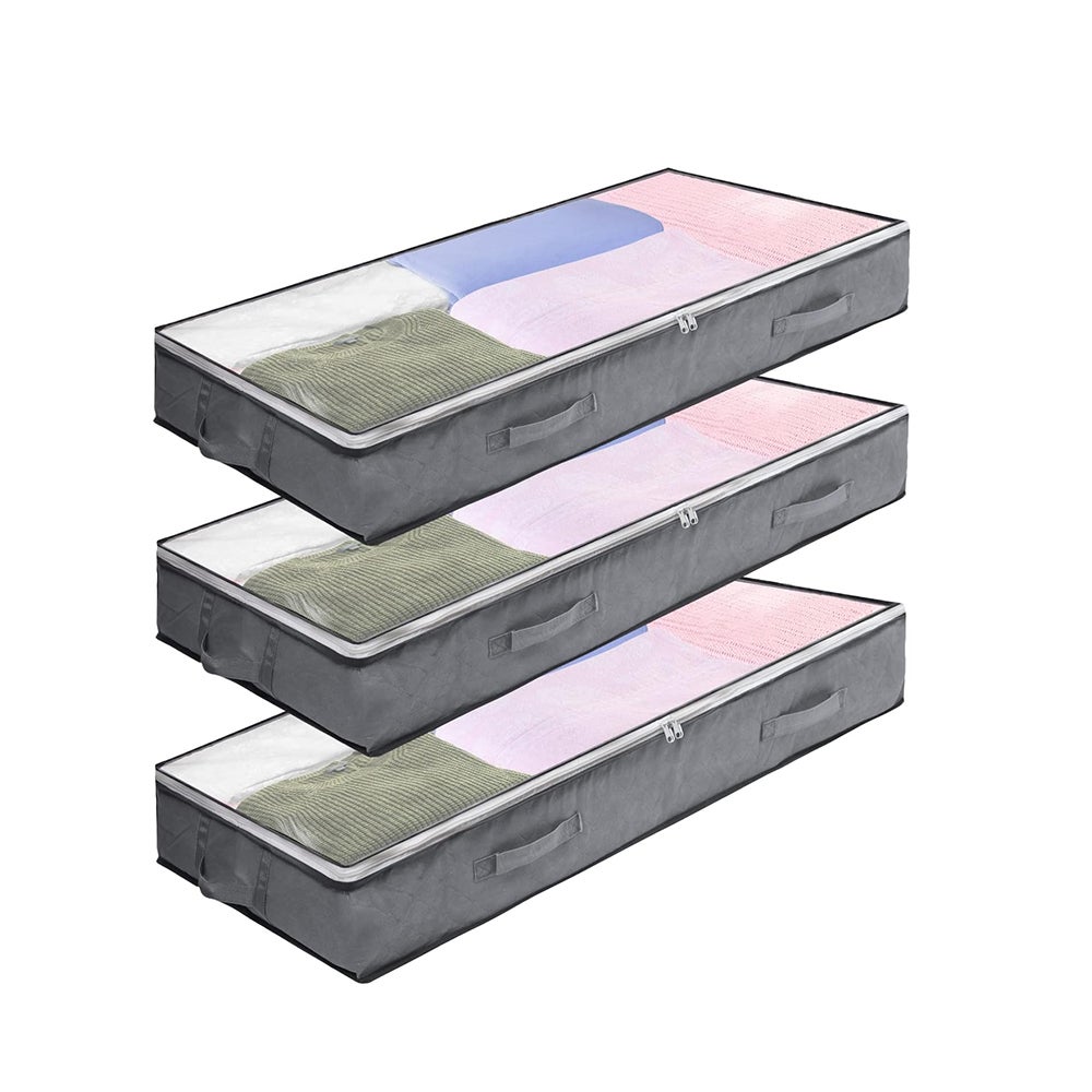 Borsa portaoggetti pieghevole Daisy con finestra trasparente per vestiti e biancheria da letto (dimensioni: 66L), 2 stanze | Leroy Merlin