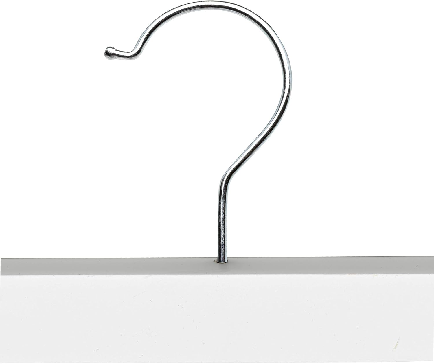 MAISON CONFORT | Perchoir pour jupe | Perche de Madère avec pince de couleur blanche | Paquet de 12 unités de 36 cm - 5