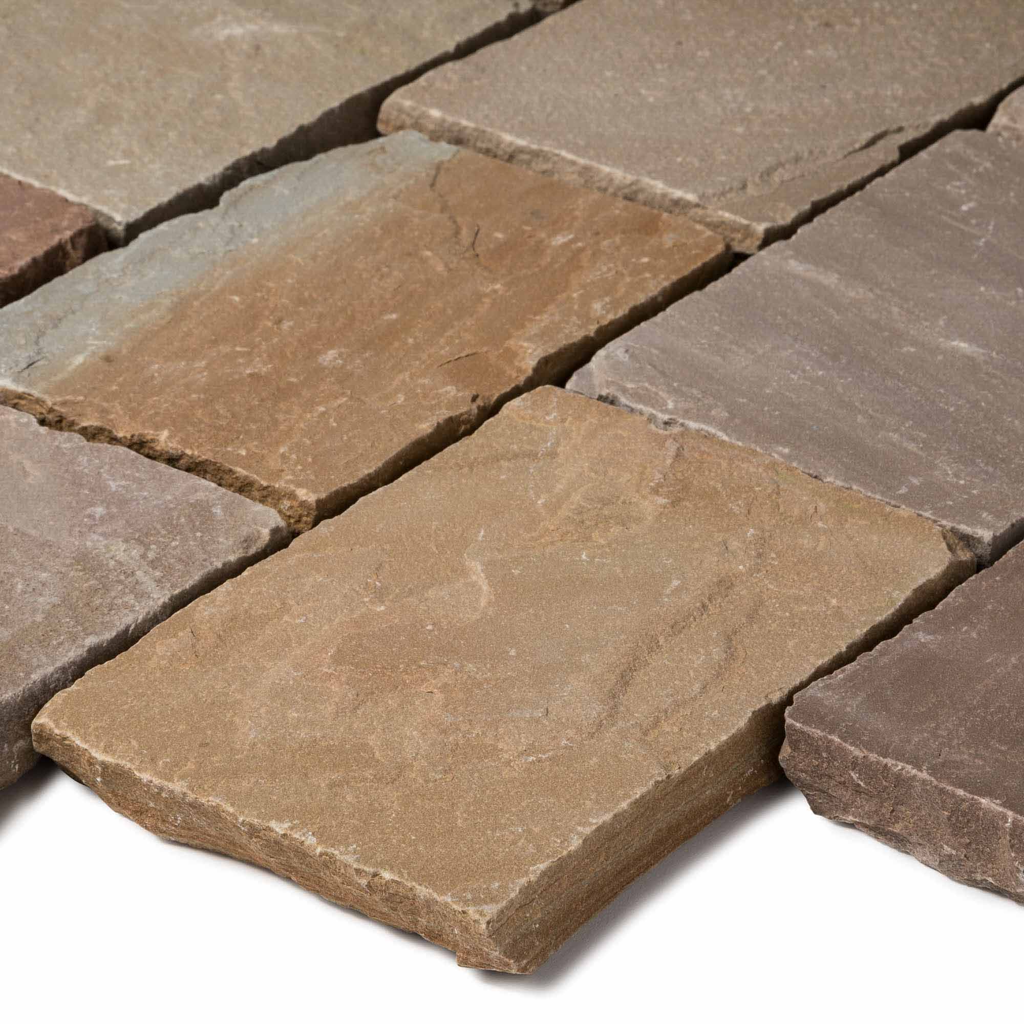 Pavé Grès Kandla Multicolore 20x14x2-2,5 cm (vendu au m² - 30 pavés/m²) - RO'MA NATURE - 7