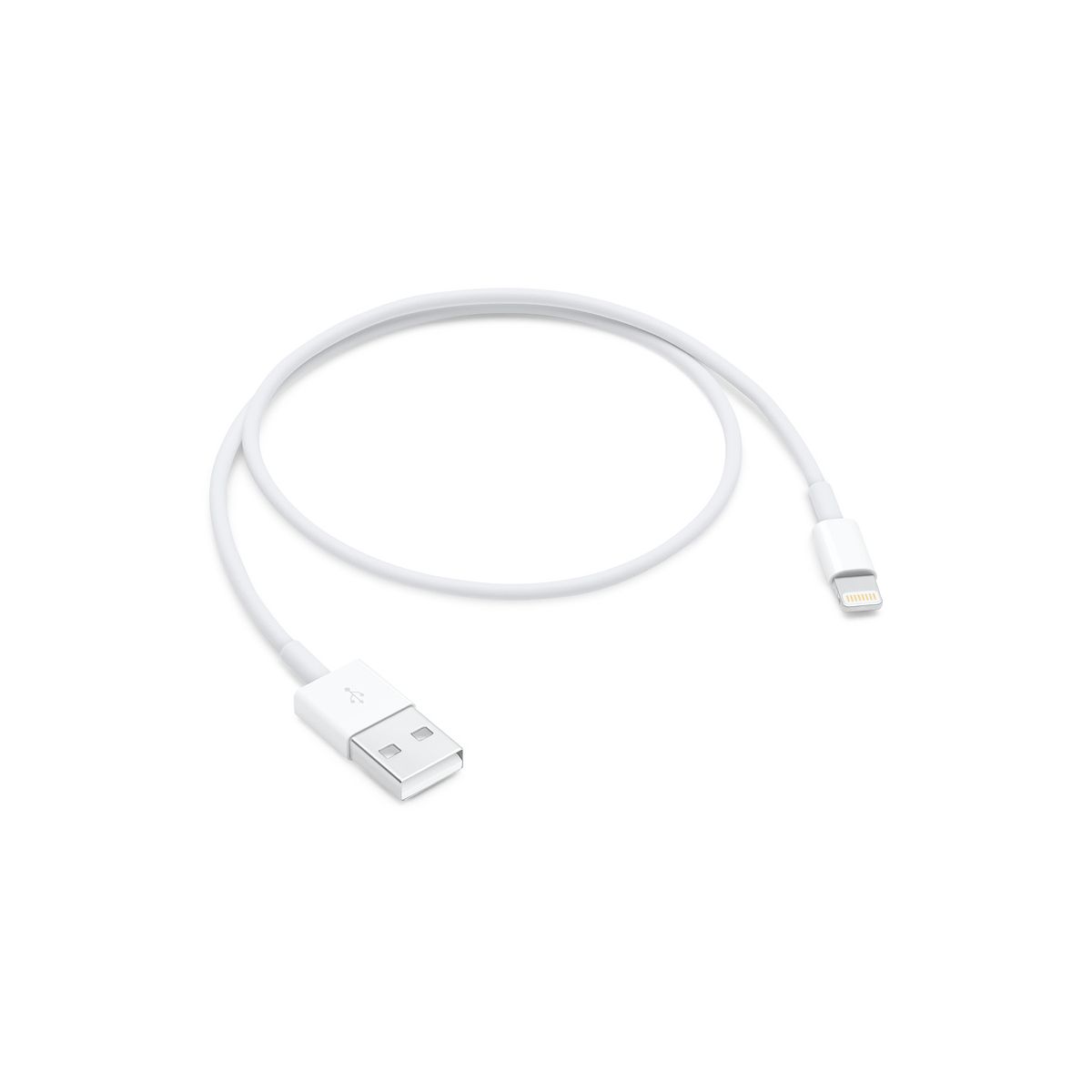 Kabel USB Apple Lightning 2.0 0,5 m Biały Odwracalny