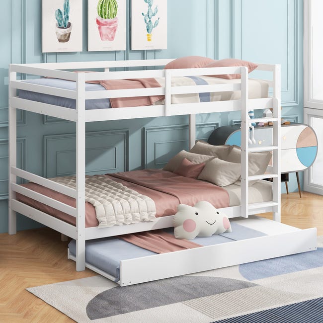 Bunk Bed Letto Castello Richiudibile Letti A Castello Bianchi 140