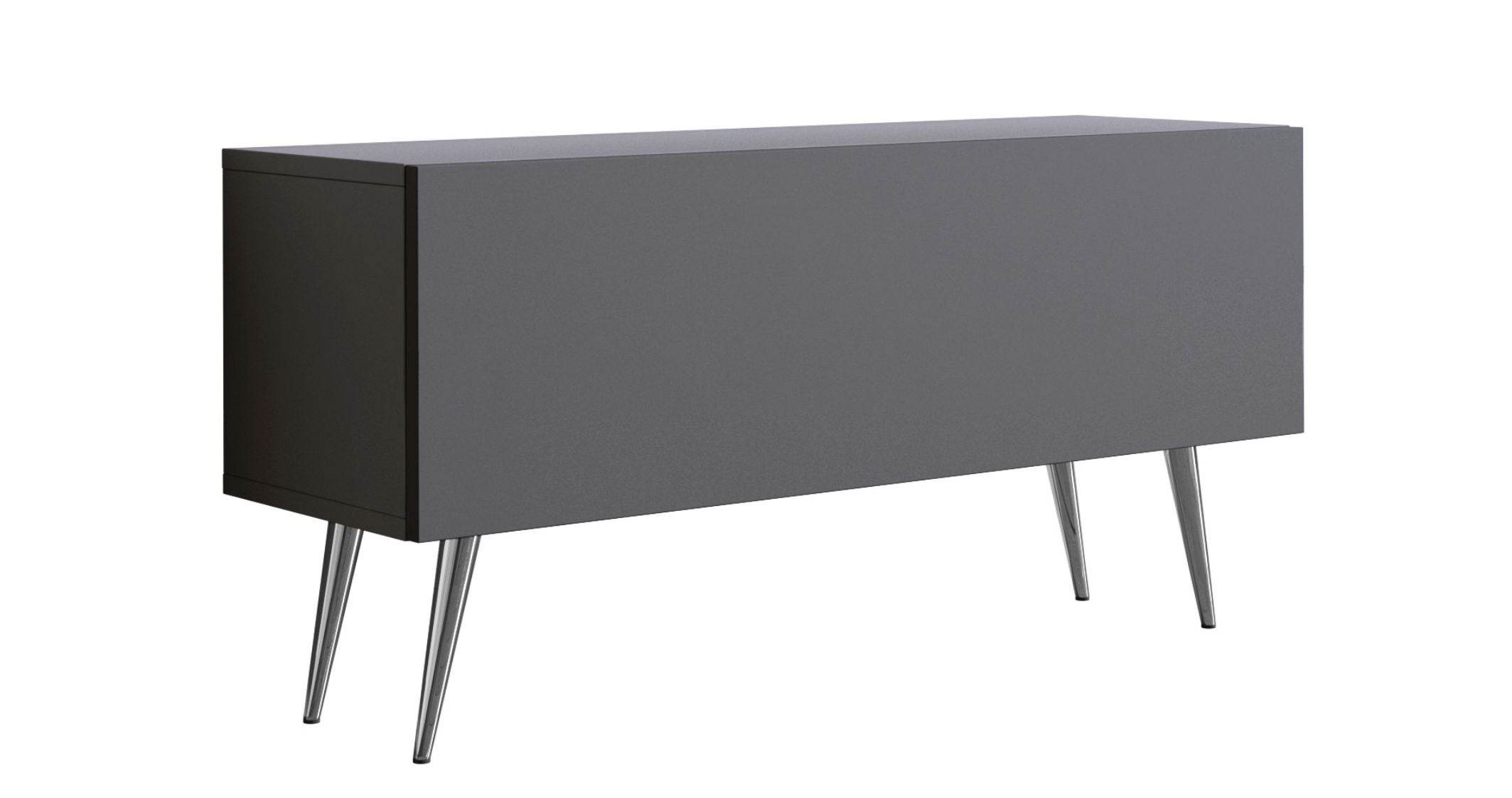 Szafka RTV : Antracyt, nogi chrom, 100 x 32 x 52 cm