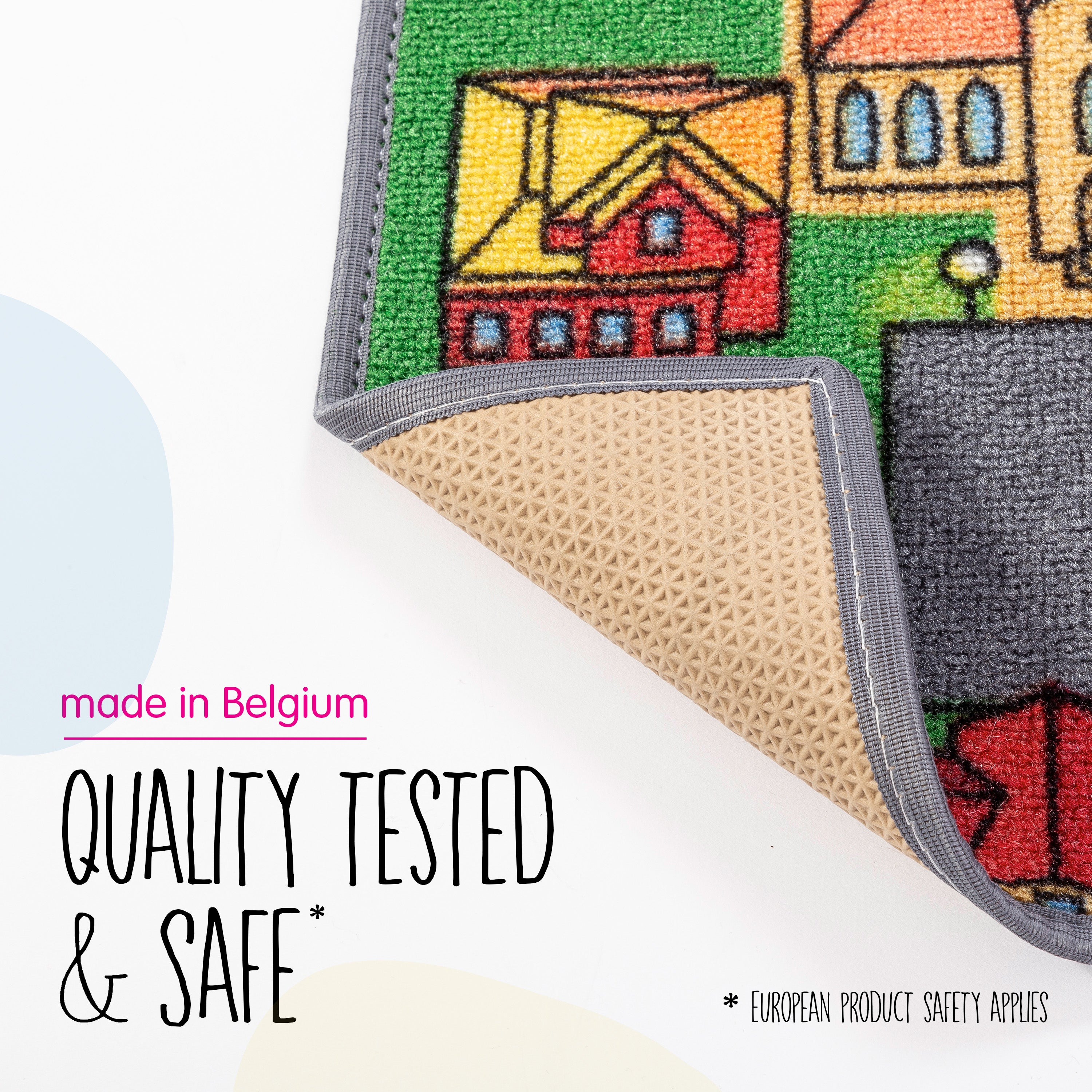 Carpet Studio Tapis de Jeu Enfant 95x133cm, Playcity, Tapis Circuit Voiture, Lavable, Antidérapant - 5