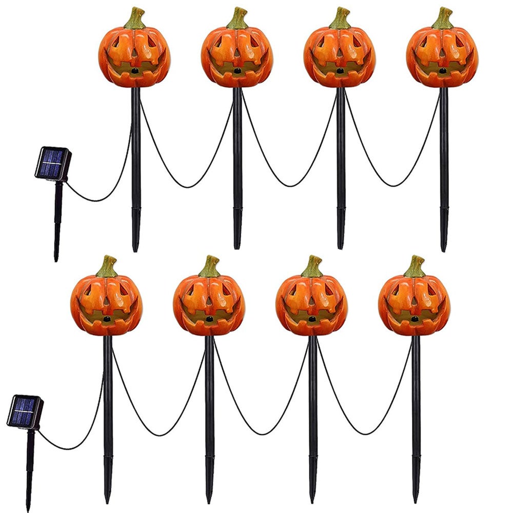 Luci Decorative A Tema Candele LED Halloween A Forma Di Zucca, 12 Pezzi, Senza Fiamma, Alimentate A Batteria, Per Decorazioni Feste Decorazioni Halloween Led