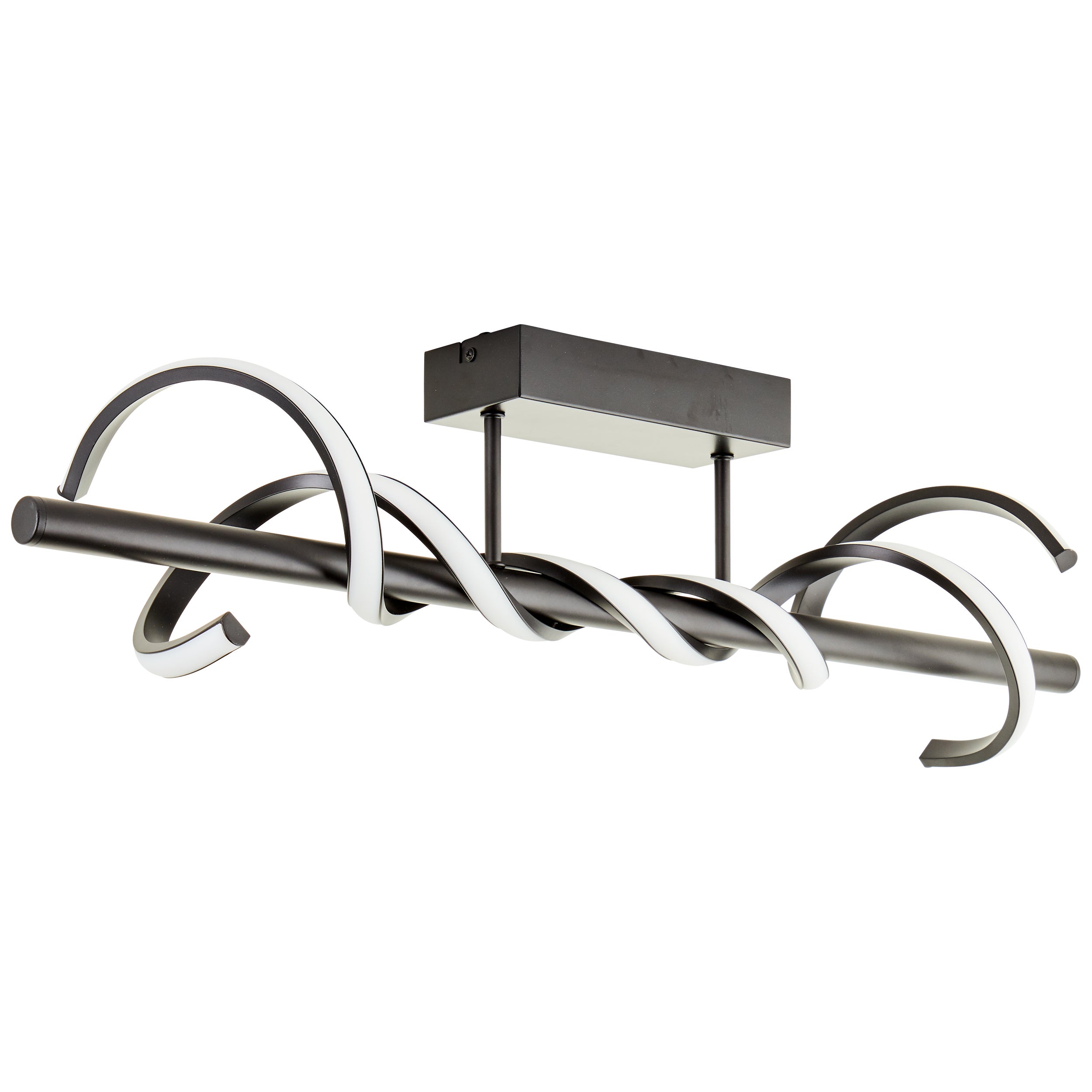 Brilliant Amalie LED lampa sufitowa 80cm czarna, metal/plastik, 1x zintegrowana dioda LED, 16W, (strumień świetlny: 2100lm, barwa światła: 3000K) - 6