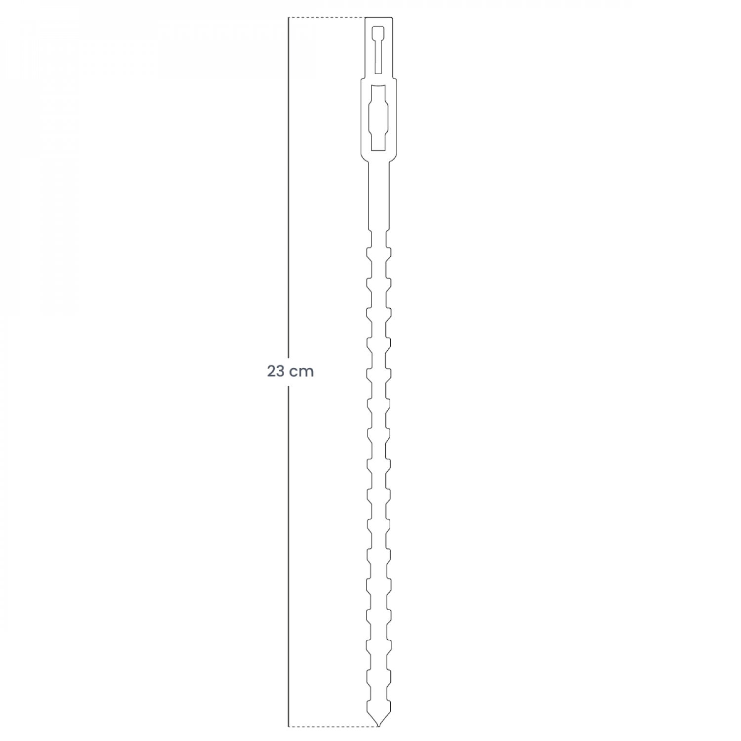 Lot de 400 attaches crantées pour plantes, supports, tuteurs, liens réglables pour arbustes, potagers - 23 cm - Vert - Linxor - 2