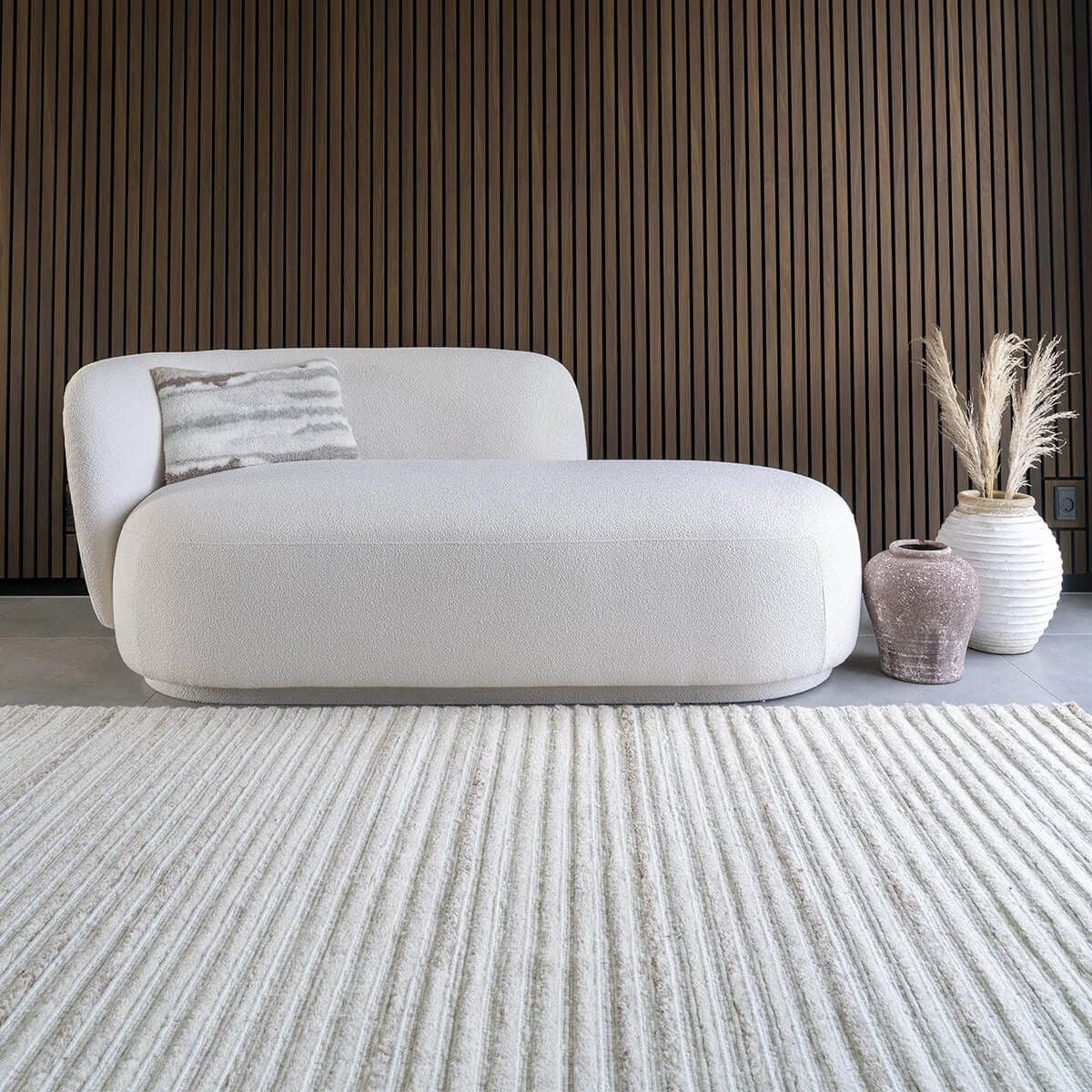 MALAG - Tapis Laine et Coton Touffeté à la Main 160x230 cm Beige - 2