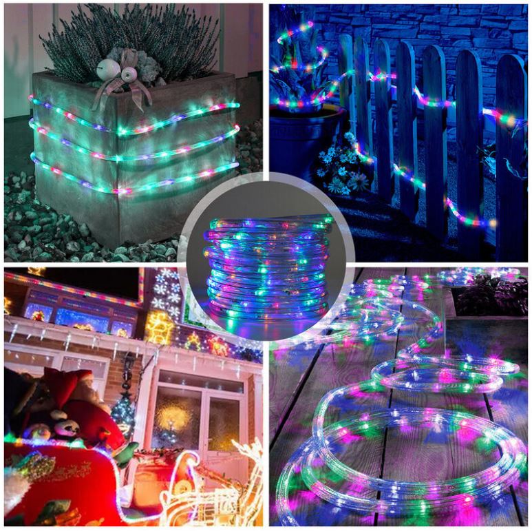 Tubo Luci LED Esterno Da 20 M, 400 LED, IP65 Impermeabile, Telecomando, 8 Modalità, Dimmerabile - Perfetto Per Natale, Giardino, Feste