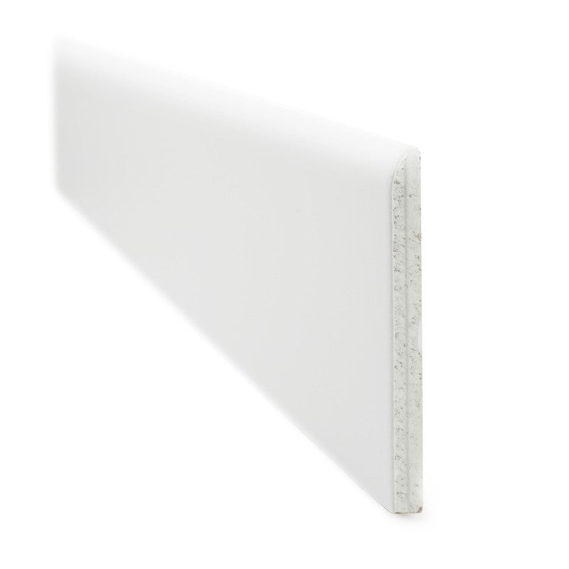 Carrelage Grès Cérame Sol/Mur Plinthe en Porcelaine Blanc Mat 8x60 | 8x60 cm - 3