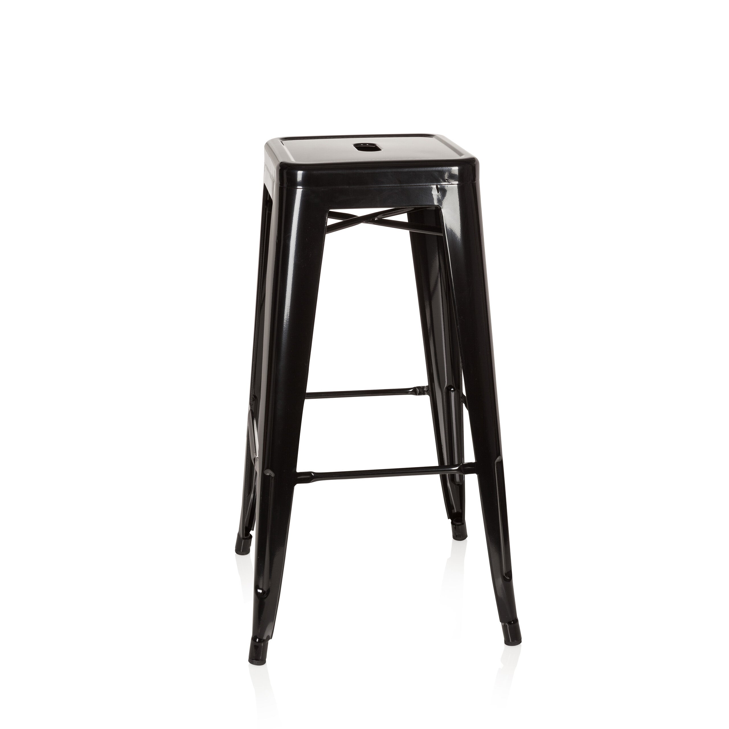 Sgabello da bar VANTAGGIO HIGH metallico nero hjh OFFICE - 7
