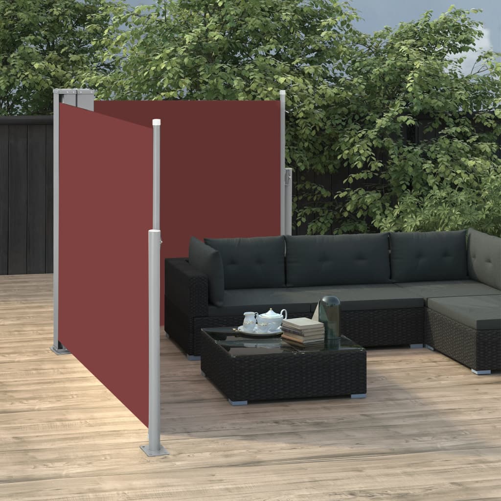 Maison Exclusive - Tenda da Sole Laterale Retrattile Marrone 120x600 cm - 3