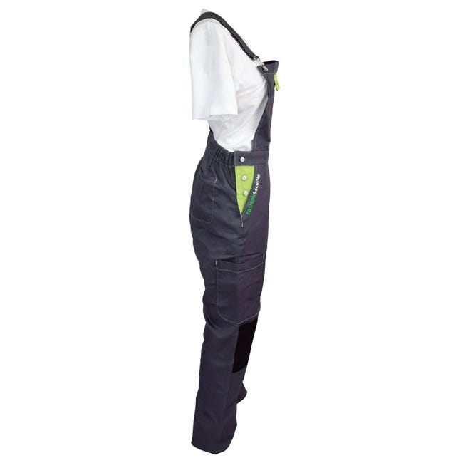 Fashion Sécurité Salopette Travail Femme Violet/Noir - Confortable, Résistante Avec Poches Et Porte-Outils