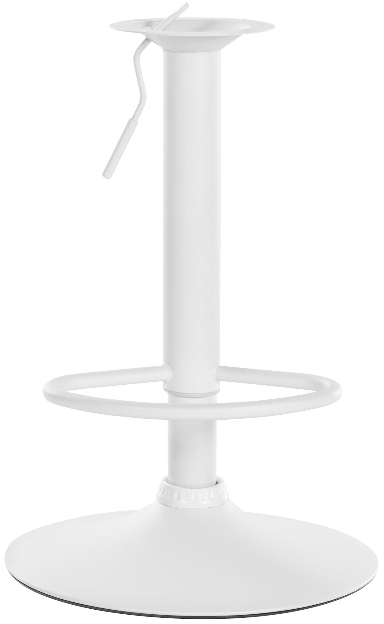Base metálica de repuesto para taburetes de bar 8 x 8 cm Blanco - 4