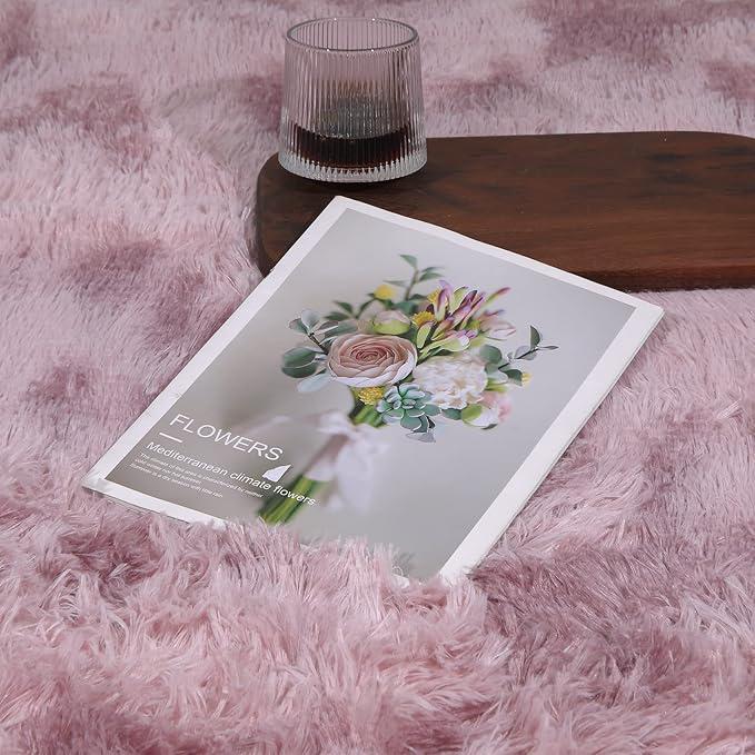 Soft Fluffy Area Rugs Tapis de Sol en Fausse Fourrure Tapis Extra Doux et Confortable Tapis antidérapant intérieur Moelleux épais 100*200cm - 6