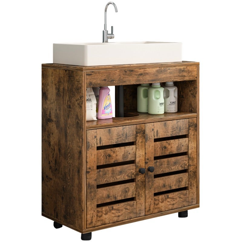 Szafka łazienkowa stojąca pod umywalkę zlew z półkami regał z drzwiami 60cm