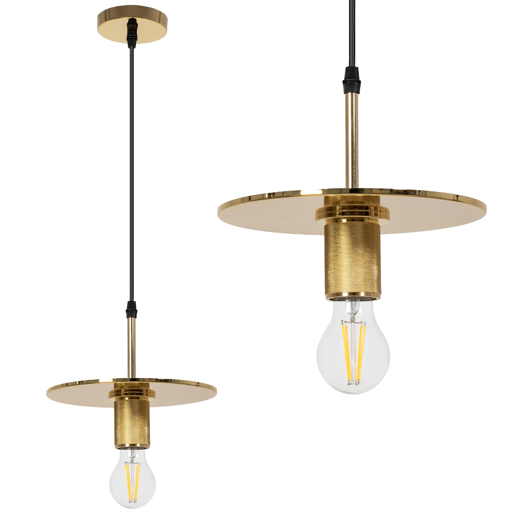 Lampa Sufitowa Wisząca Toolight App1181-1Cp Złoty