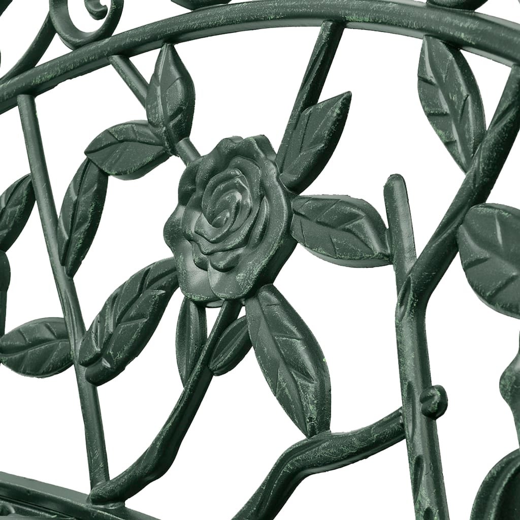 Banc de jardin | Banquette de jardin | Chaise de jardin 100 cm Aluminium coulé Vert CFW251898 - 3