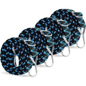 Cinghie di fissaggio a cricchetto per carichi pesanti, cinghie da carico regolabili con fibbia in metallo, capacità di carico 802kg, sgancio rapido per motociclette, camion, rimorchi, bagagli (blu