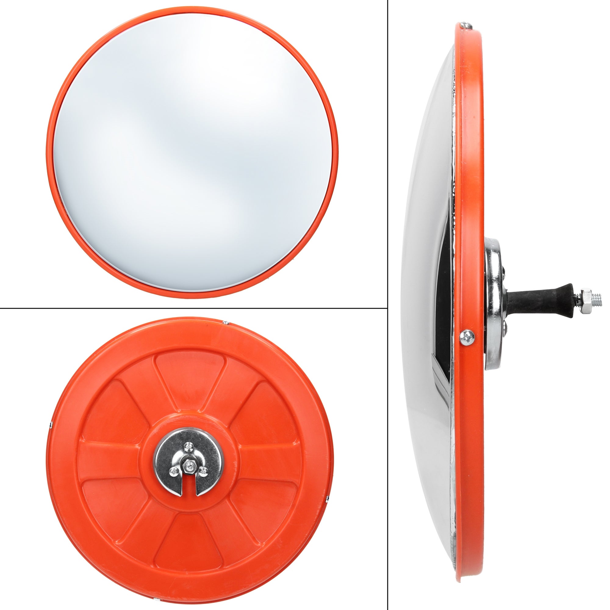 Miroir De Sécurité Circulation Surveillance Panoramique Support Pivotant 30 Cm - 2
