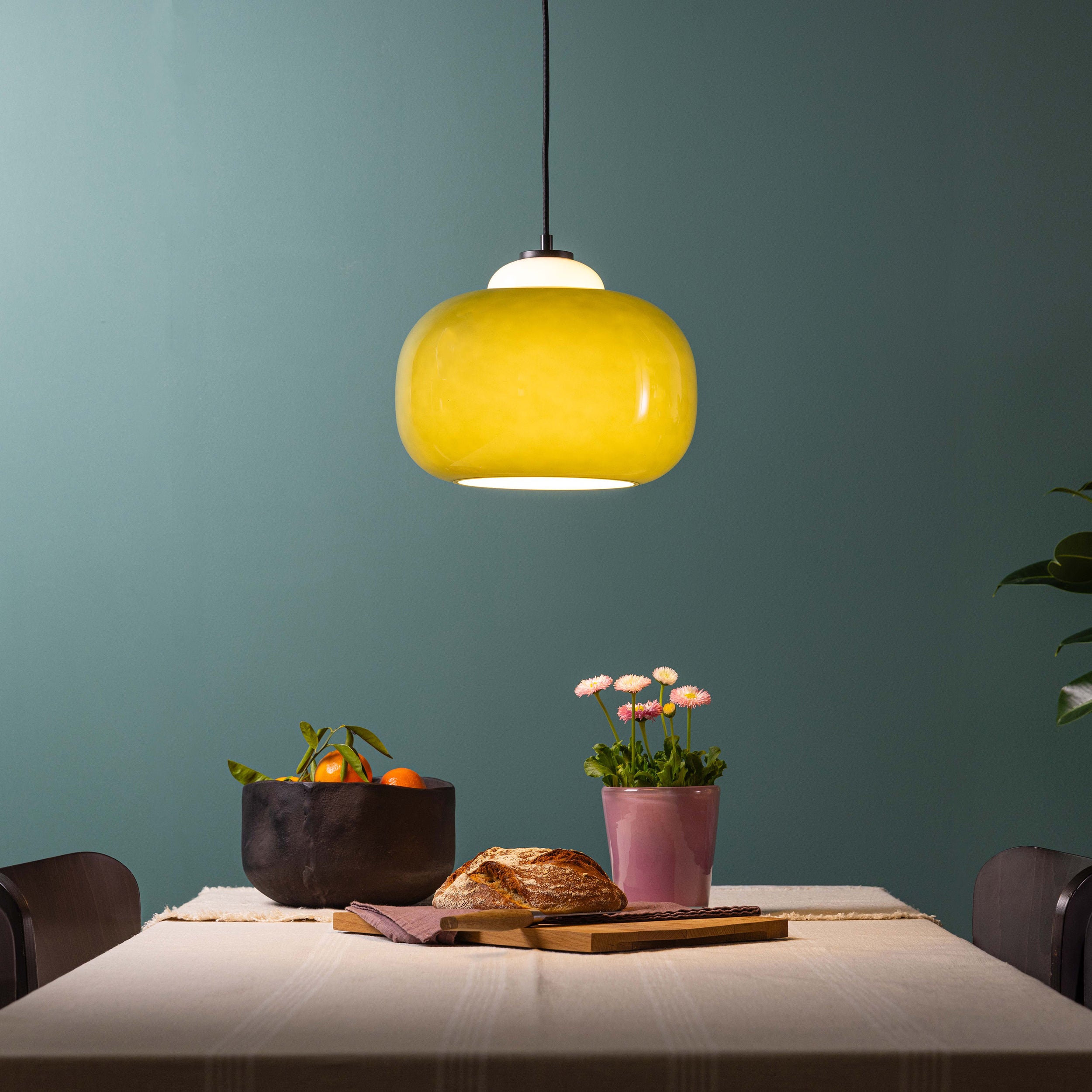 Brilliant Suspension Blop 30cm zielone szkło/metal 1x A60, E27, 60 W, pasuje do zwykłej żarówki (brak w zestawie) - 9
