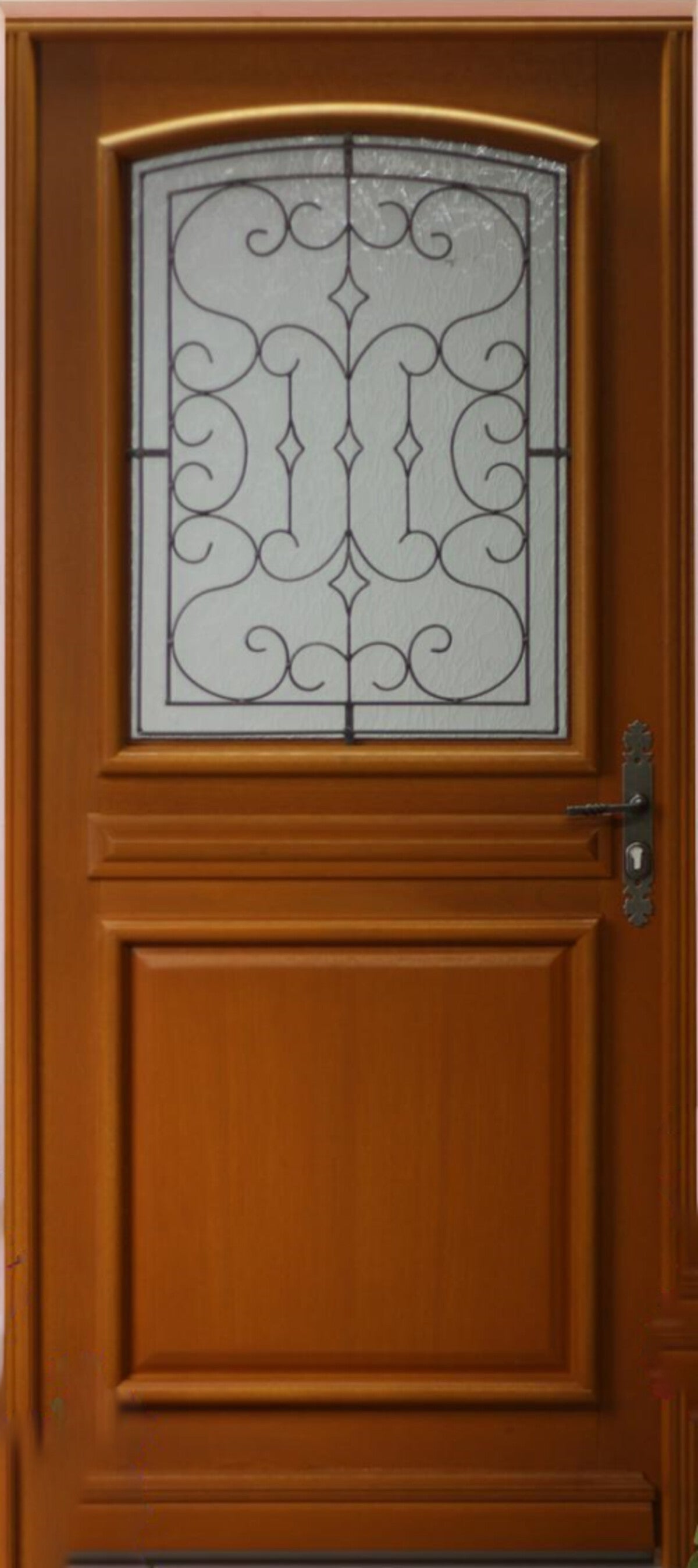 Porte D'entrée Bois Vitrée Perault, H215 X L90 Cm Côte Tableau P. Gauche Gd Menuiseries - 2