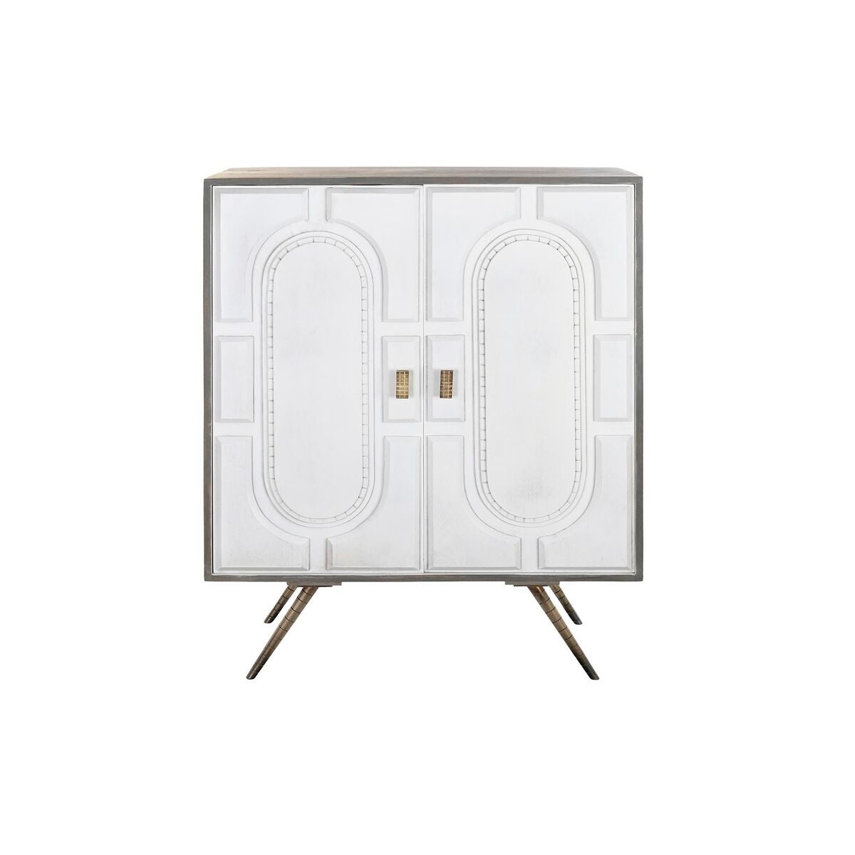 APARADOR MANGO LATON 93X41X114 ROMBO BLANCO - 7