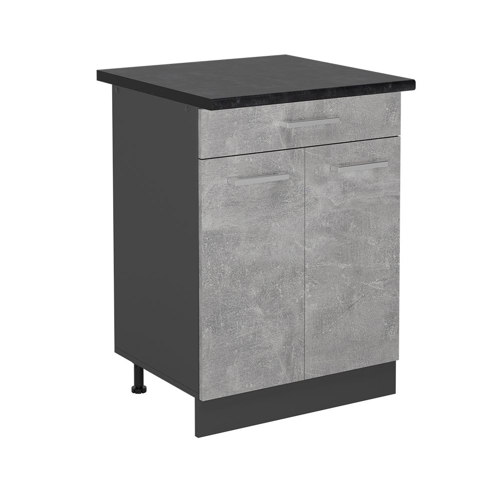 Vicco Szafka dolna do kuchni R-Line, Beton, 60 cm , BP Antracyt