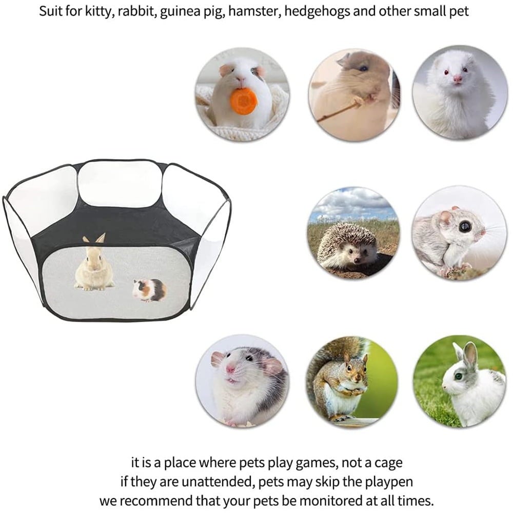 Jaula para mascotas, tienda de campaña, parque infantil, transpirable, para animales pequeños, valla ligera portátil plegable para hámster, cachorro - 2