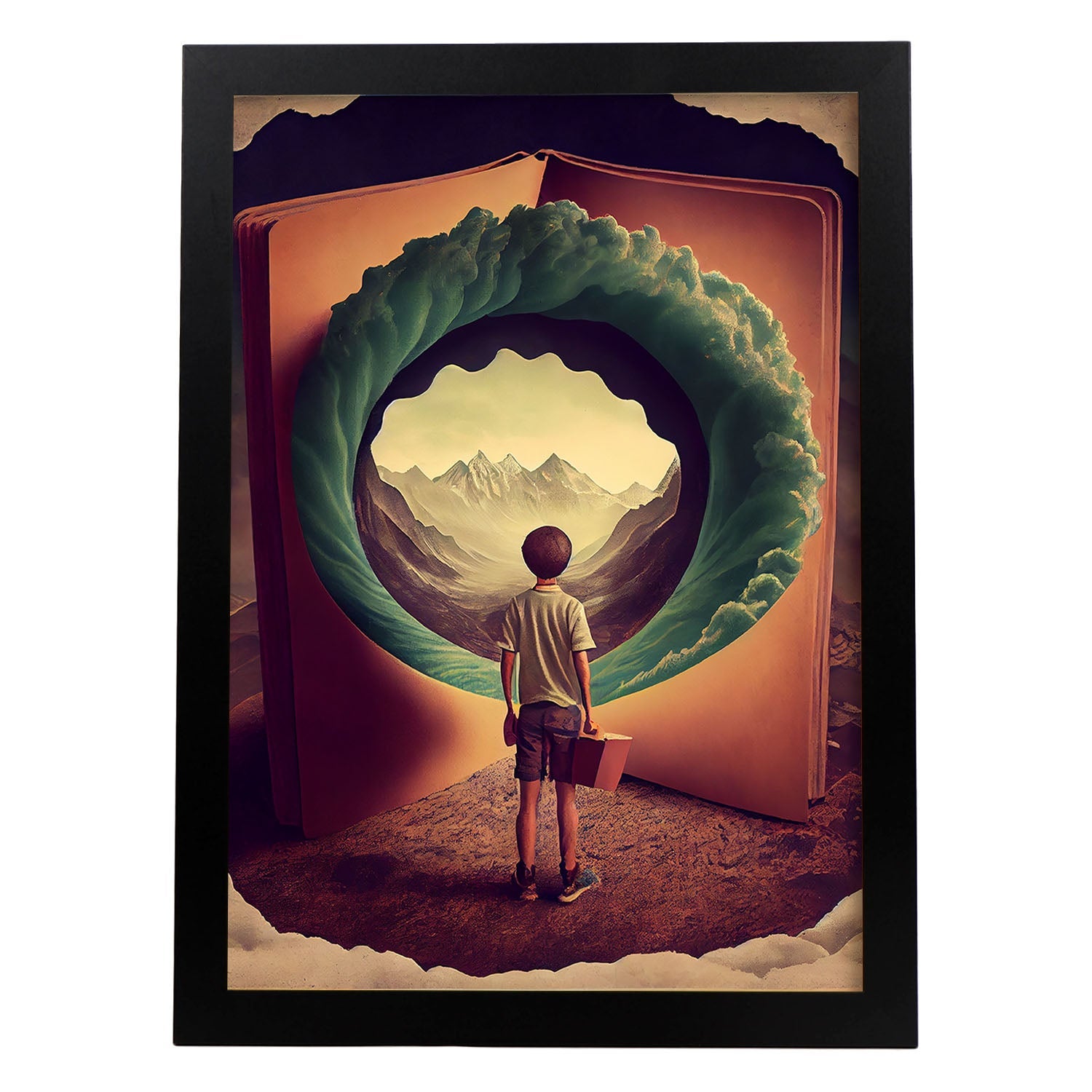Imagination Affiche De Surréalisme Cinématographique Illustrations Et Impressions De Dessins Animés Abstraits A4 Sans Cadre - 2