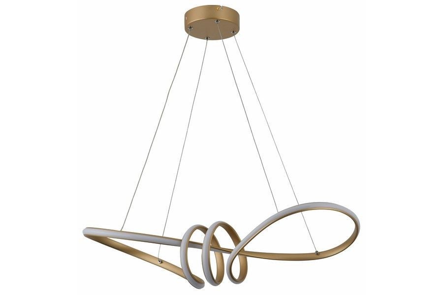 Lampa wisząca Canbera LED 40W Neutralna biel 3200lm złota wym: 120 x 77 x 28 cm Reality