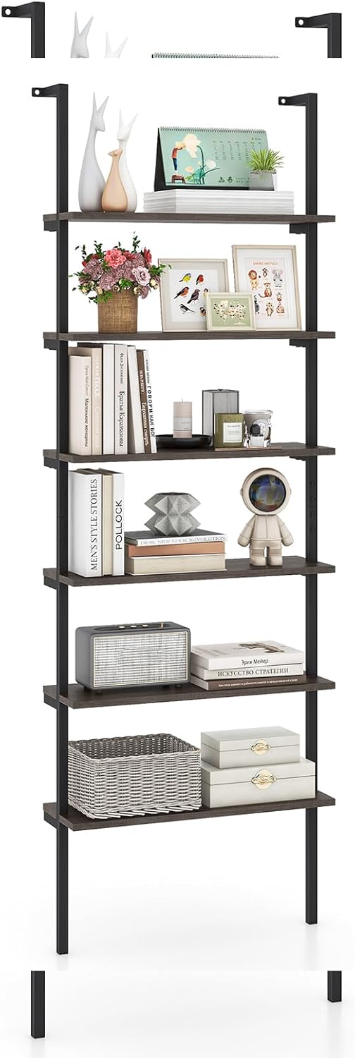 HOMCOM Bibliothèque étagère De Rangement Livres CD Blu Ray 3