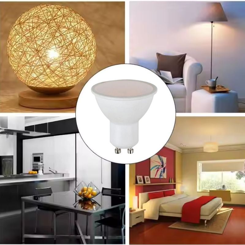 Ampoule LED GU10 4.5W 110° - Pack de 10 / Blanc Chaud 2300K - 3500K - SILUMEN - 3