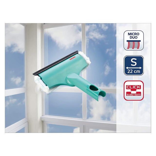 Leifheit 51127 outil pour nettoyage des carreaux 20 cm Noir, Turquoise, Blanc - 3