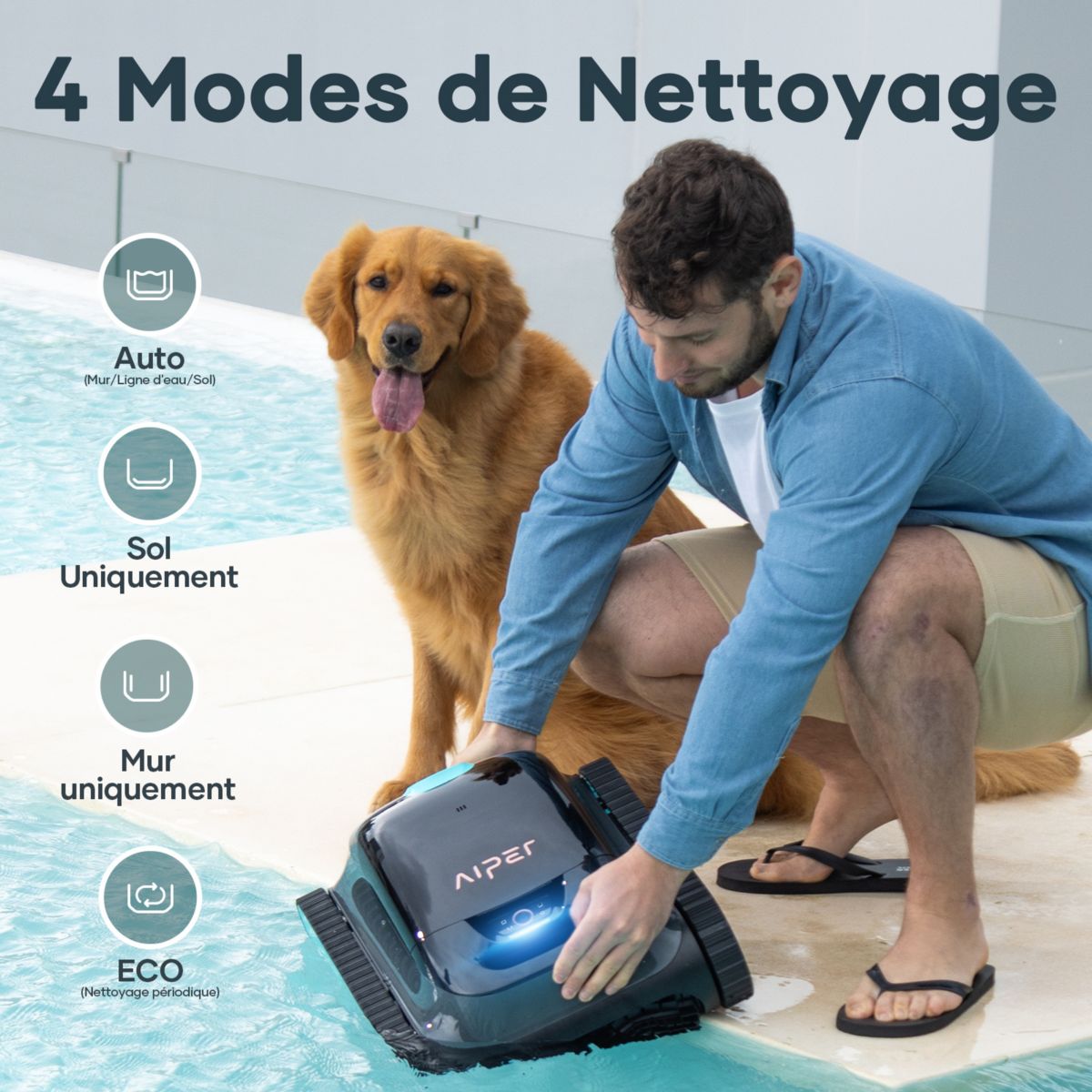 Robot piscine AIPER Scuba S1 2025 noir - 6