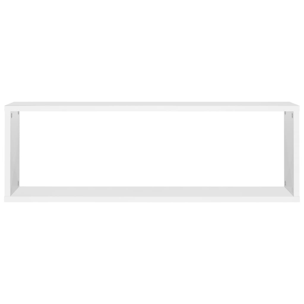 Étagères cube murales 2pcs Blanc 80x15x26,5cm bois d'ingénierie vidaXL - 6