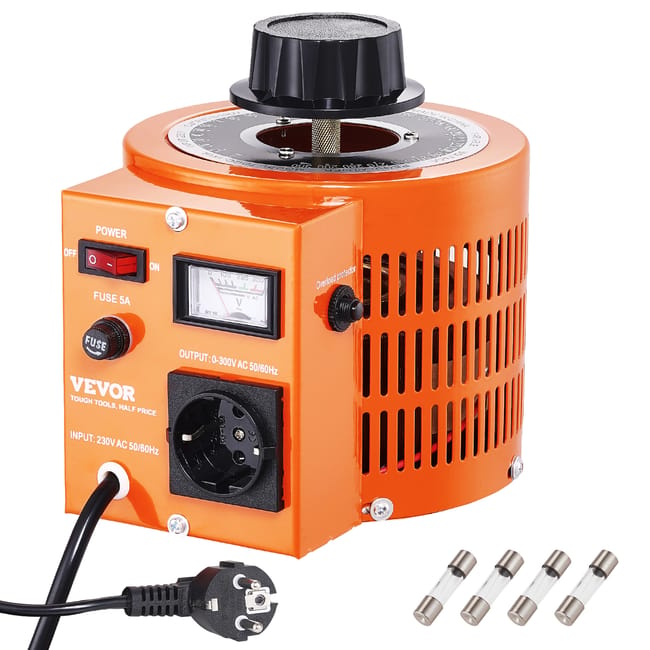 Transformateur De Tension Variable Automatique VEVOR 1000 VA 3 3 A transformateur-de-tension-variable-automatique-vevor-1000-va-3-3-a