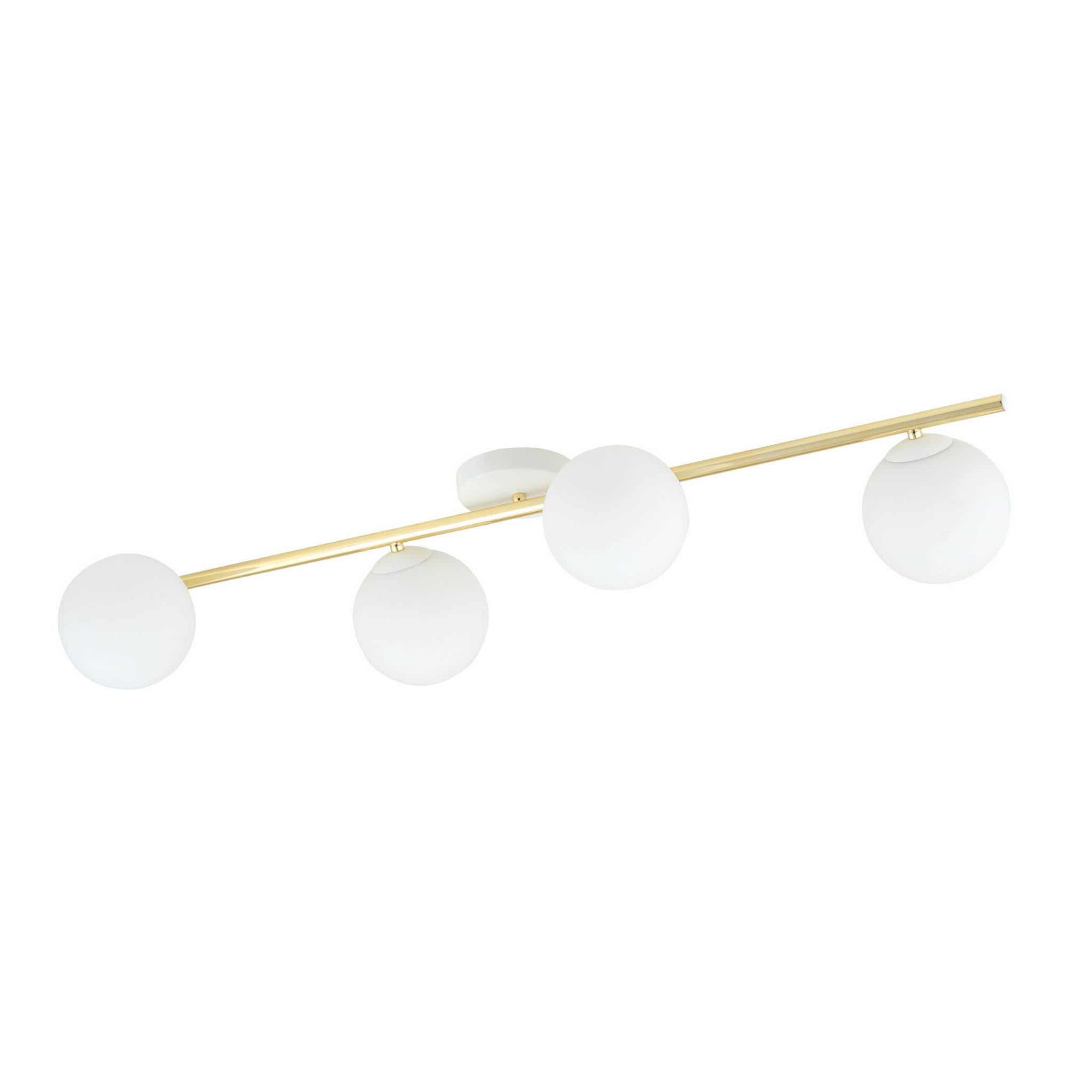 Lampa sufitowa Splendi złoto-biała 4xE14x10W wym: 20 x 100 cm metal Emibig