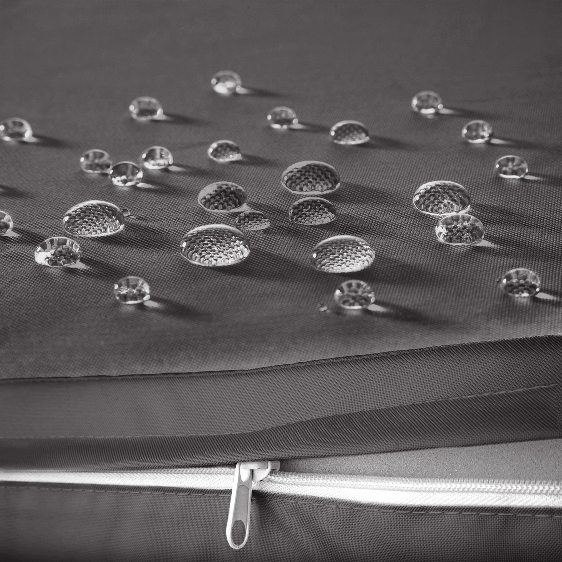 Salon de jardin en résine tressée et aluminium 8 places avec 2 sets de housse de protection TECTAKE - 9