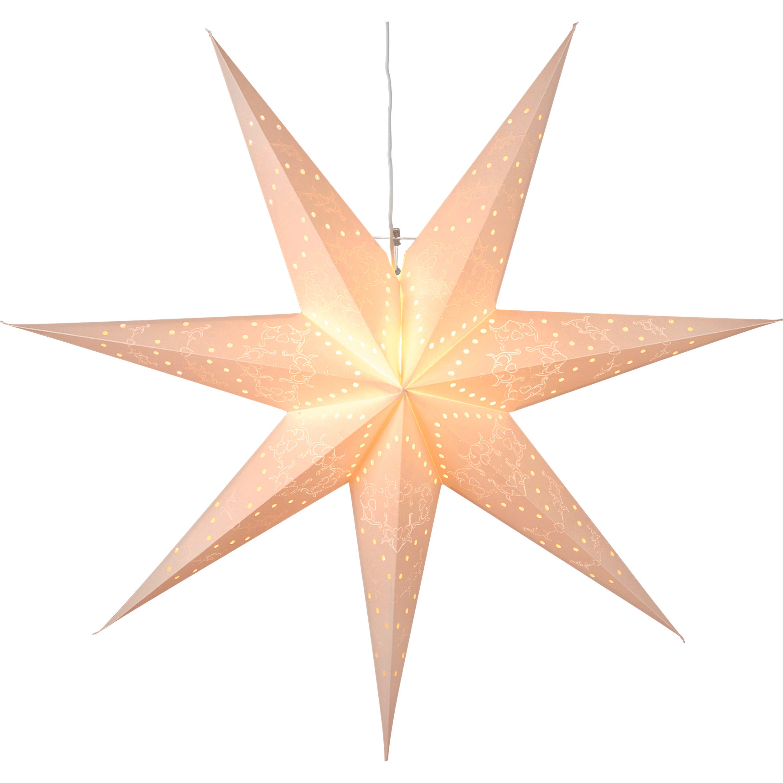 Star Trading Poinsettia Sensy di Star Trading, stella di Natale di carta 3D in bianco, stella decorativa da appendere con cavo, attacco E14, : 70 cm | Leroy Merlin Star Trading Poinsettia Sensy di Star Trading, stella di Natale di carta 3D in bianco, stella decorativa da appendere con cavo, attacco E14, : 70 cm | Leroy Merlin