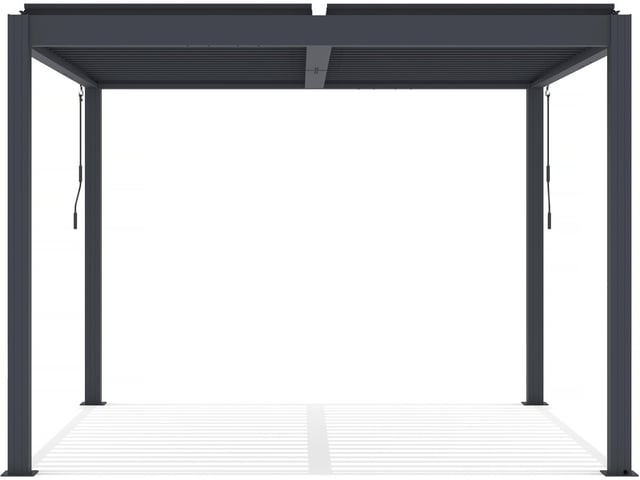 Pergola bioclimatica con LED in alluminio 